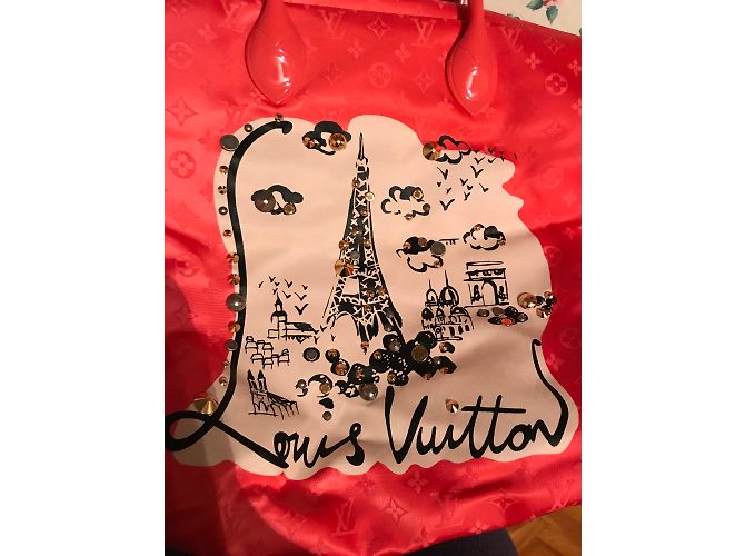 Borsa a mano Louis Vuitton Pesca in tessuto impermeabile - vista 4