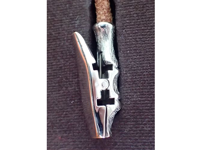 Hermès Bambou Marrom Prata - vista 8