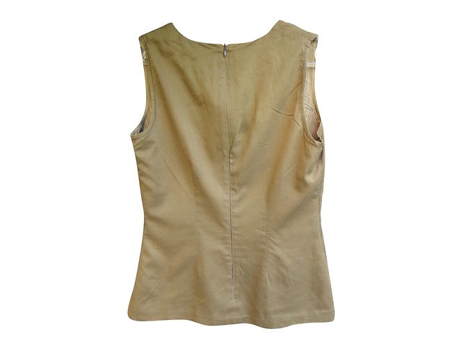Top Isabel Marant de algodón caqui - vista 2