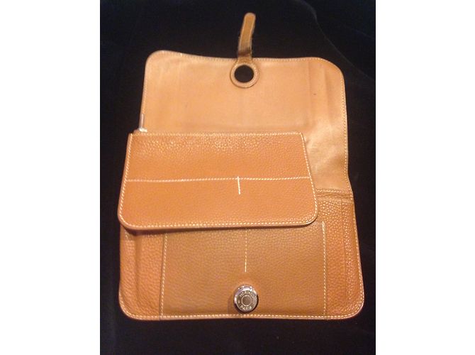 Hermès Cartera Hermes Dogon Castaño - vista 6