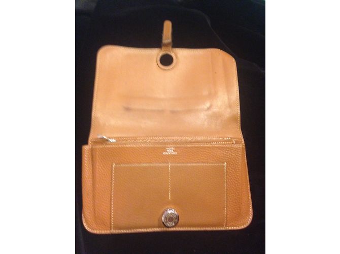 Hermès Cartera Hermes Dogon Castaño - vista 9