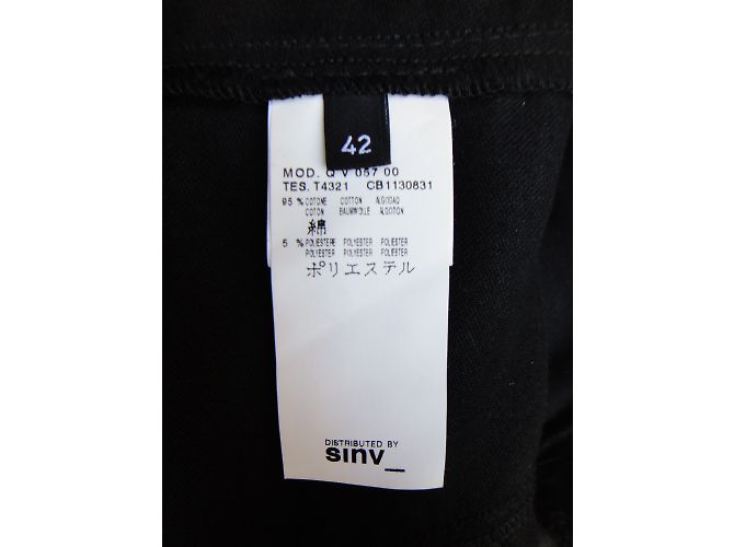 Vestido Alexander McQueen Trompe-l'oeil de algodón negro - vista 5