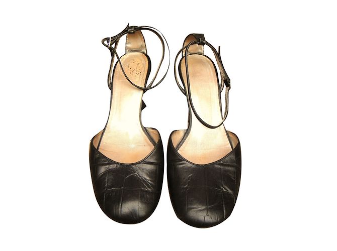 Free Lance Rudy 7 Ankle Pumps Schwarz Krokodilleder - Ansicht 2