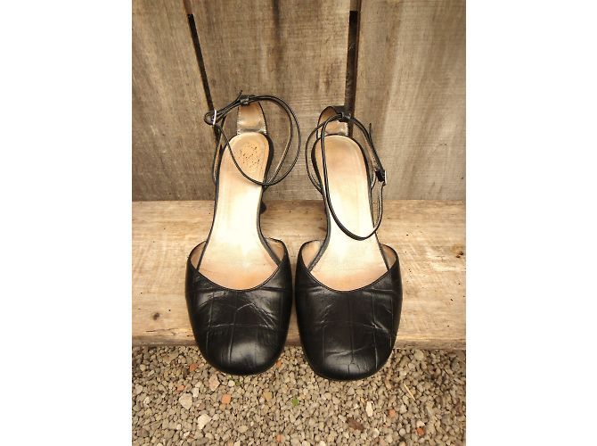 Free Lance Rudy 7 Ankle Pumps Schwarz Krokodilleder - Ansicht 6