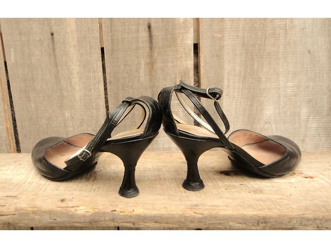 Free Lance Rudy 7 Ankle Pumps Schwarz Krokodilleder - Ansicht 7