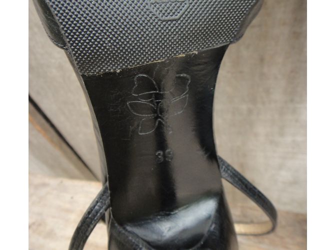 Free Lance Rudy 7 Ankle Pumps Schwarz Krokodilleder - Ansicht 9