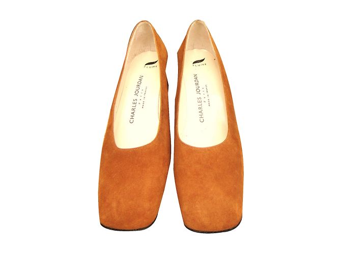 Charles Jourdan Pumps Caramel Hirschleder Karamell - Ansicht 2