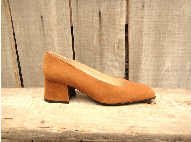 Charles Jourdan Pumps Caramel Hirschleder Karamell - Ansicht 3