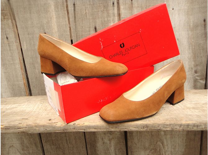 Charles Jourdan Pumps Caramel Hirschleder Karamell - Ansicht 4