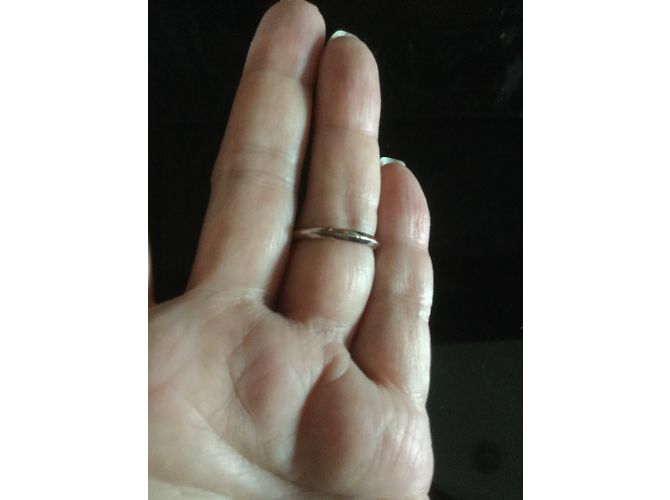 Autre Marque Solitär Diamantring aus 18K Weißgold Silber - Ansicht 4