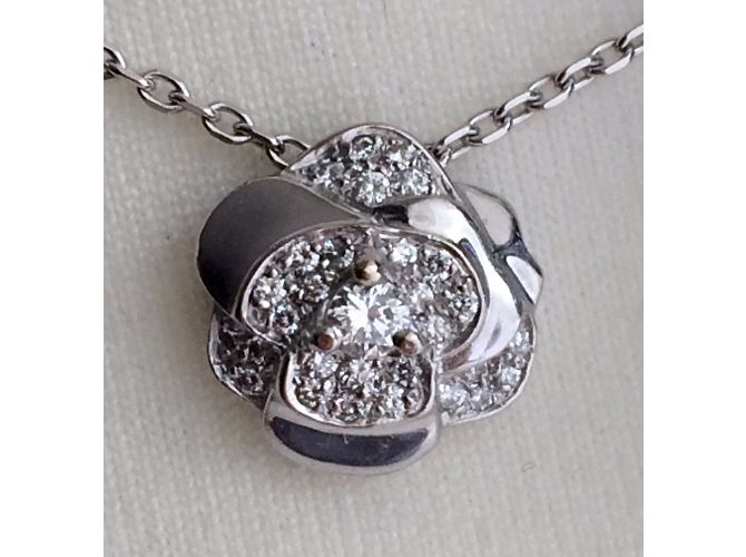 Chanel Anhänger Camélia Metallisch - Ansicht 7