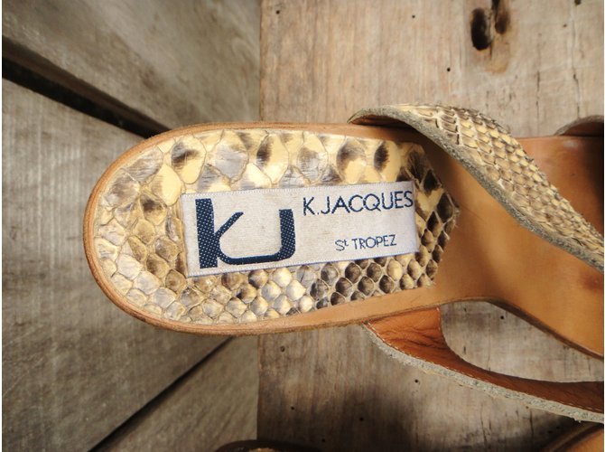Sandali K Jacques in Pitone Stampa python - vista 4