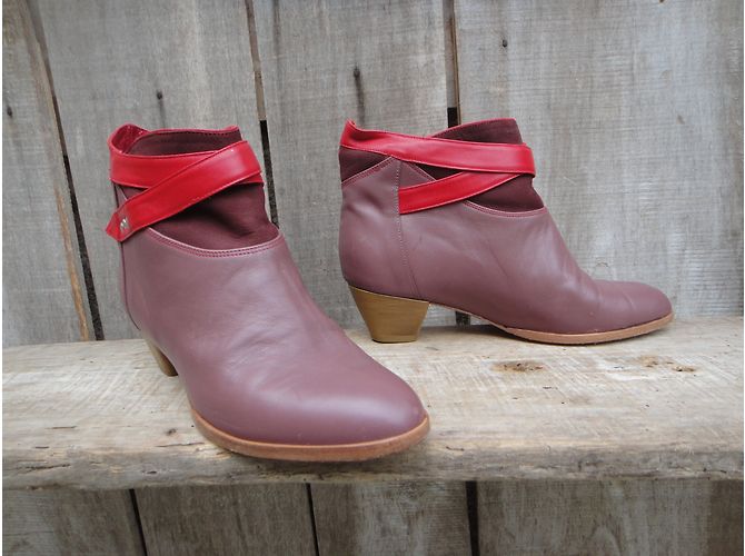 Autre Marque Jacques & Demeter Ankle Boots Hellbraun - Ansicht 4