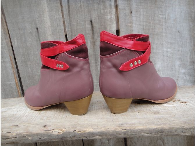 Autre Marque Jacques & Demeter Ankle Boots Hellbraun - Ansicht 6