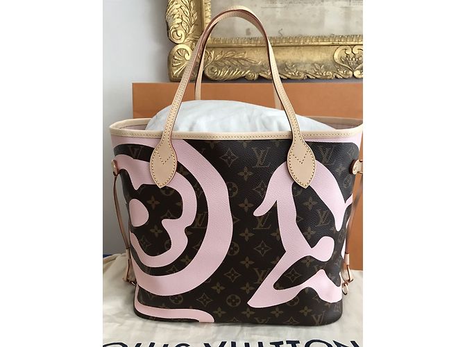 Louis Vuitton Neverfull Tahitienne Capri Castaño - vista 4