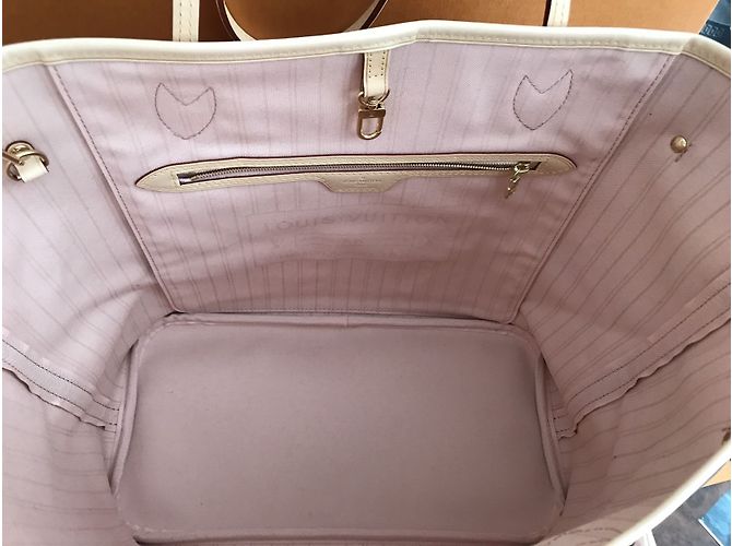 Louis Vuitton Neverfull Tahitienne Capri Castaño - vista 8