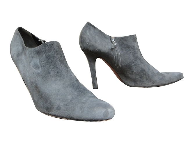 Botines Dior Gris de Piel de Ciervo 40.5 - vista 2