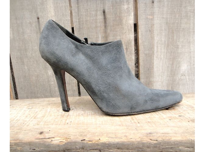 Botines Dior Gris de Piel de Ciervo 40.5 - vista 3