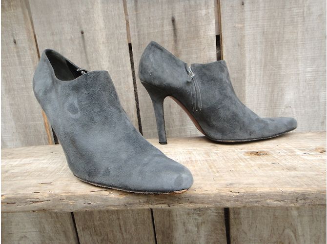 Botines Dior Gris de Piel de Ciervo 40.5 - vista 4