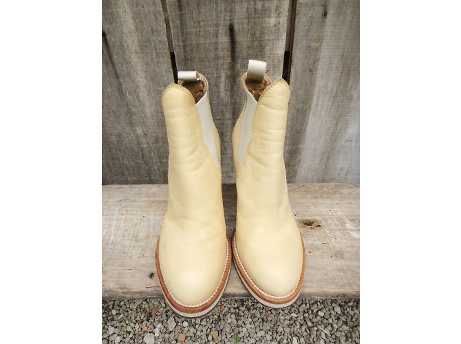 Botines Acne Star de piel beige - vista 6