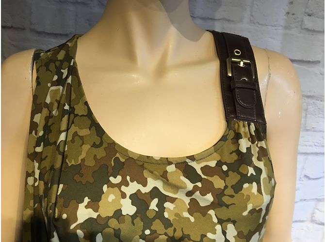 Michael Kors Kleid Khaki Seidiges Material S - Ansicht 4
