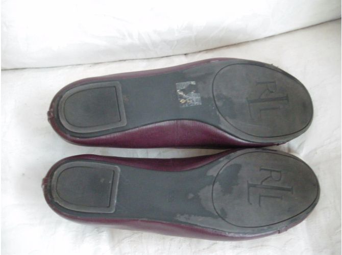 Bailarinas Ralph Lauren de piel marrón Castaño - vista 8