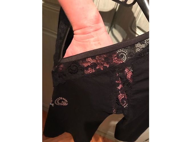 Top Dolce & Gabbana de algodón y encaje negro XS - vista 4