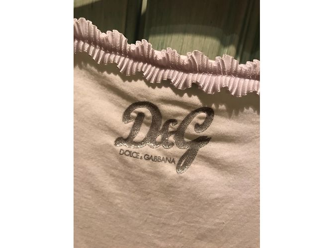 Camicia in cotone e pizzo bianco Dolce & Gabbana - vista 3