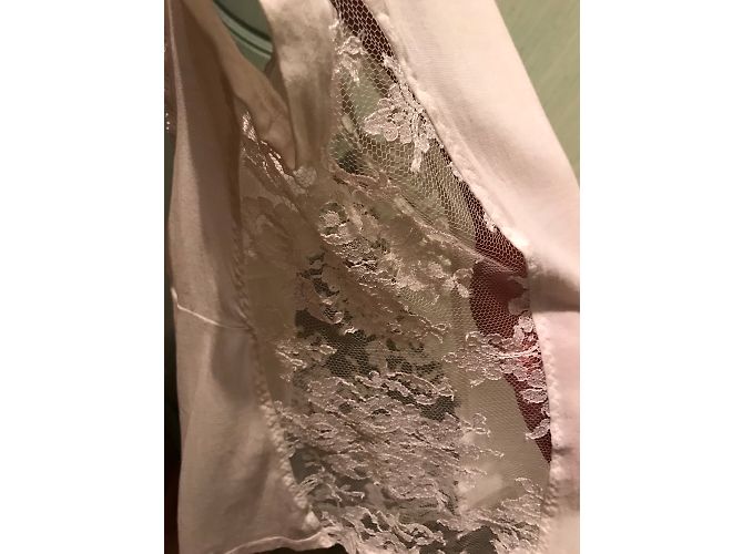Camicia in cotone e pizzo bianco Dolce & Gabbana - vista 4