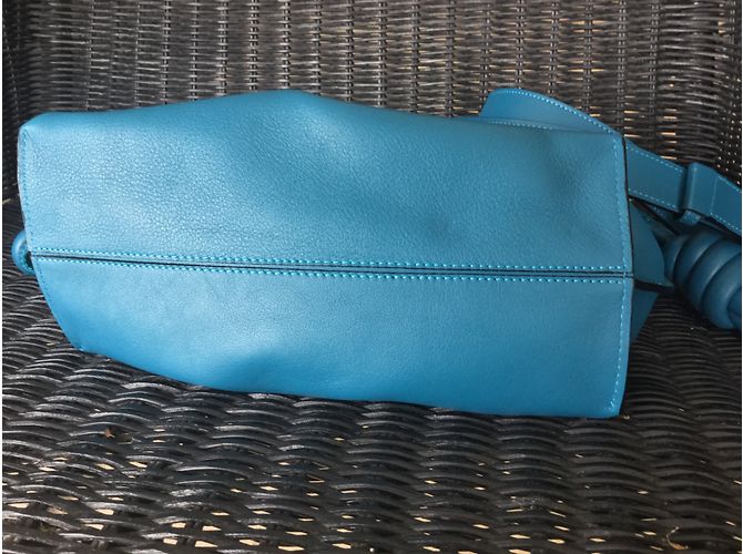 Borsa a mano Loewe Flamenco Knot Blu Pelle - vista 6
