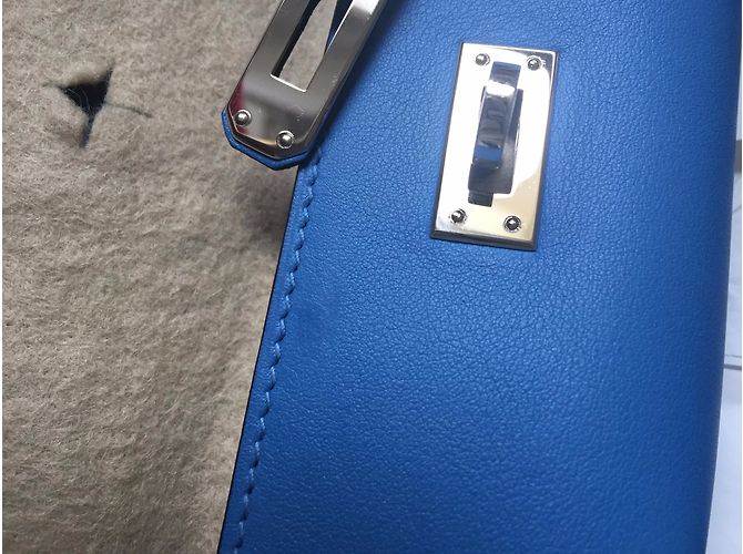 Hermès Kelly Mini Azul - vista 8