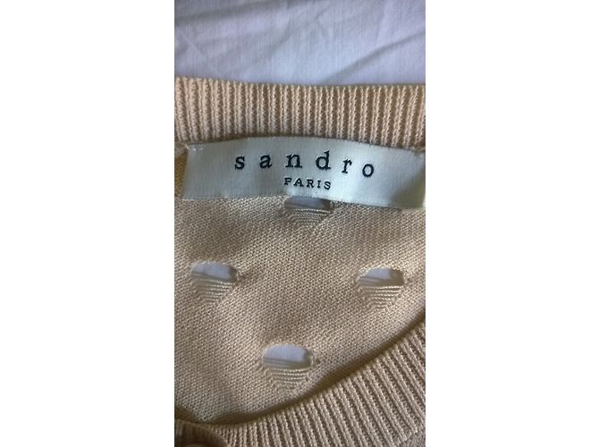 Cardigan Sandro Cor Flesh de Viscose Carne - vista 4