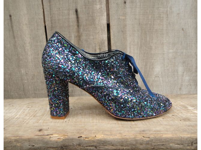 Patricia Blanchet Richelieu con tacco Paillettes Pelle 38 Multicolore - vista 3