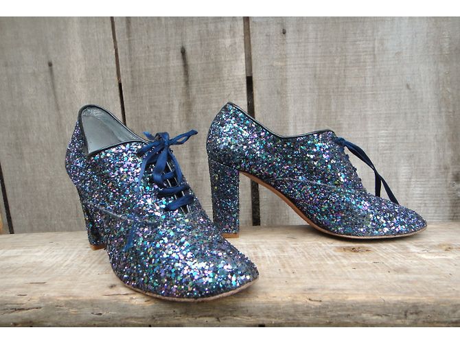 Patricia Blanchet Richelieu con tacco Paillettes Pelle 38 Multicolore - vista 4