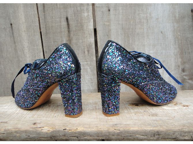 Patricia Blanchet Richelieu con tacco Paillettes Pelle 38 Multicolore - vista 5