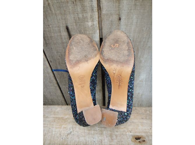 Patricia Blanchet Richelieu con tacco Paillettes Pelle 38 Multicolore - vista 6