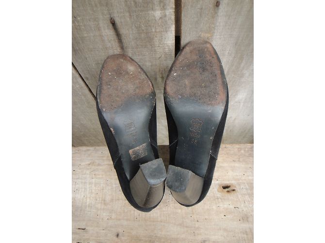 Botines Isabel Marant de Terciopelo Negro - vista 6