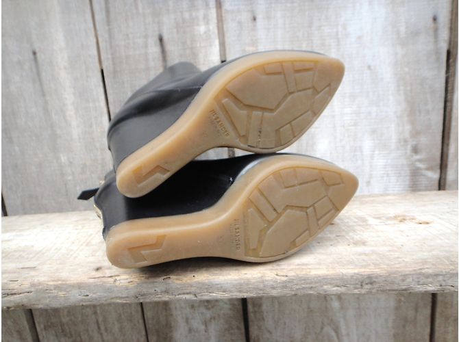 Stivaletti Jil Sander in pelle nera Nero - vista 5