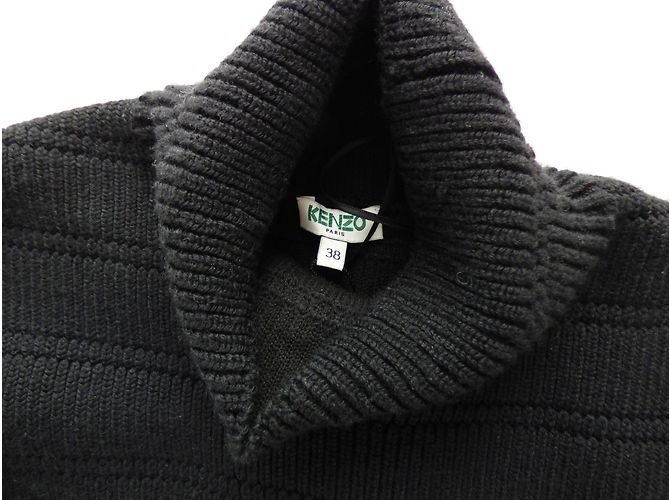 Abito Kenzo a Due Pezzi Ricamato Nero Giallo Bianco - vista 3
