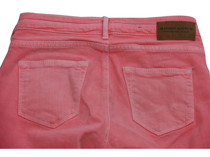Vaqueros Skinny Rosa Fluorescente Maison Scotch - vista 2