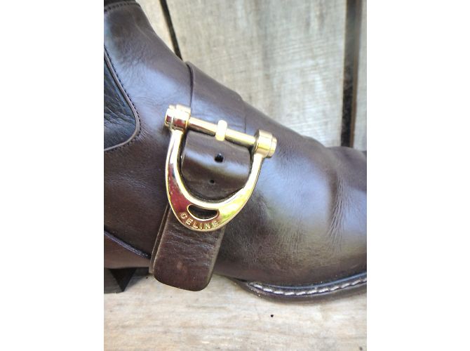 Botas Céline de piel marrón oscuro - vista 3