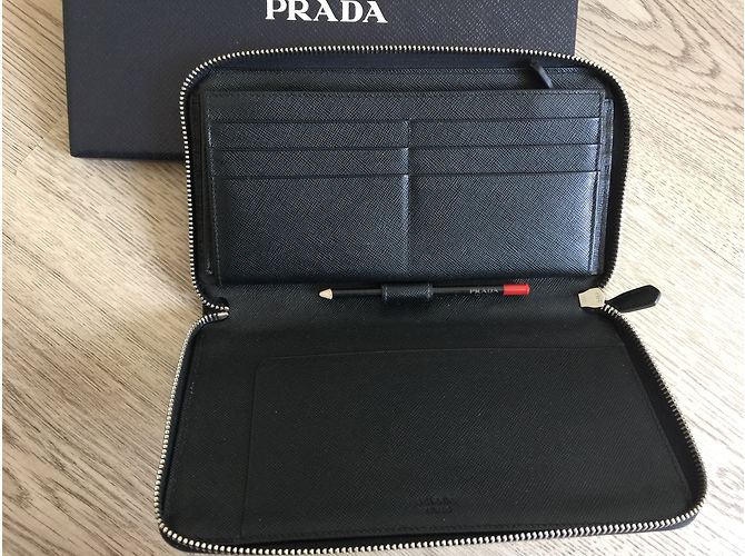 Cartera Prada de piel negra Negro - vista 4