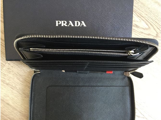 Cartera Prada de piel negra Negro - vista 6