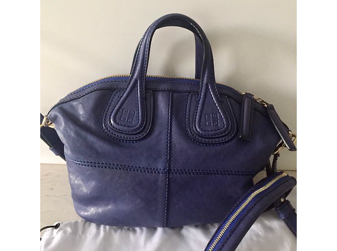 Givenchy Nightingale Micro Tasche Blau Leder - Ansicht 3