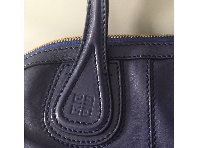 Givenchy Nightingale Micro Tasche Blau Leder - Ansicht 4