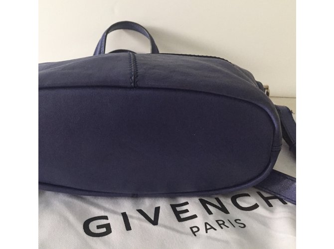 Givenchy Nightingale Micro Tasche Blau Leder - Ansicht 6