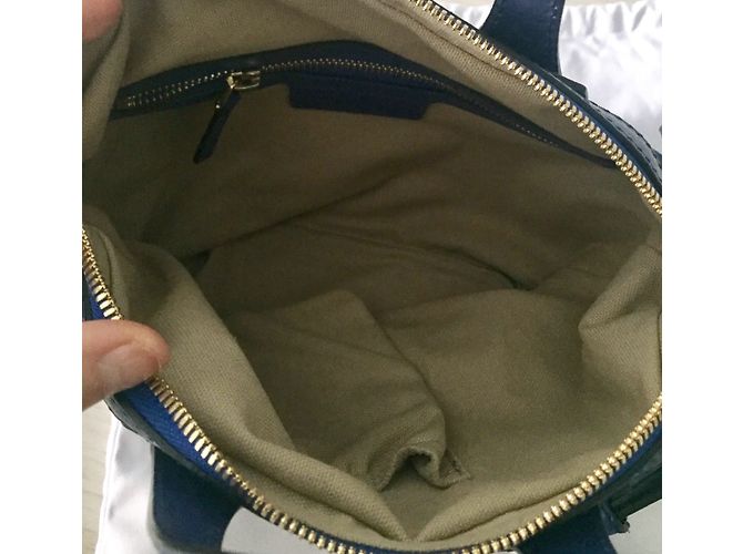 Givenchy Nightingale Micro Tasche Blau Leder - Ansicht 7