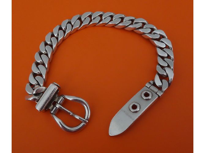 Hermès Pulsera HERMES SELLIER Plata - vista 3