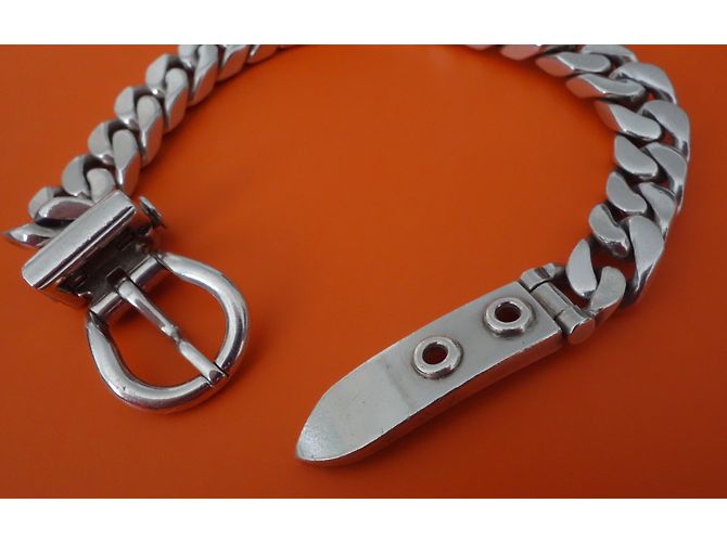 Hermès Pulsera HERMES SELLIER Plata - vista 4