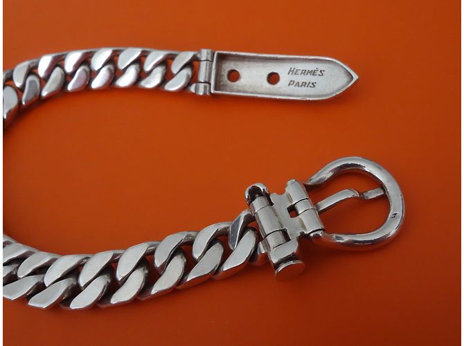 Hermès Pulsera HERMES SELLIER Plata - vista 5